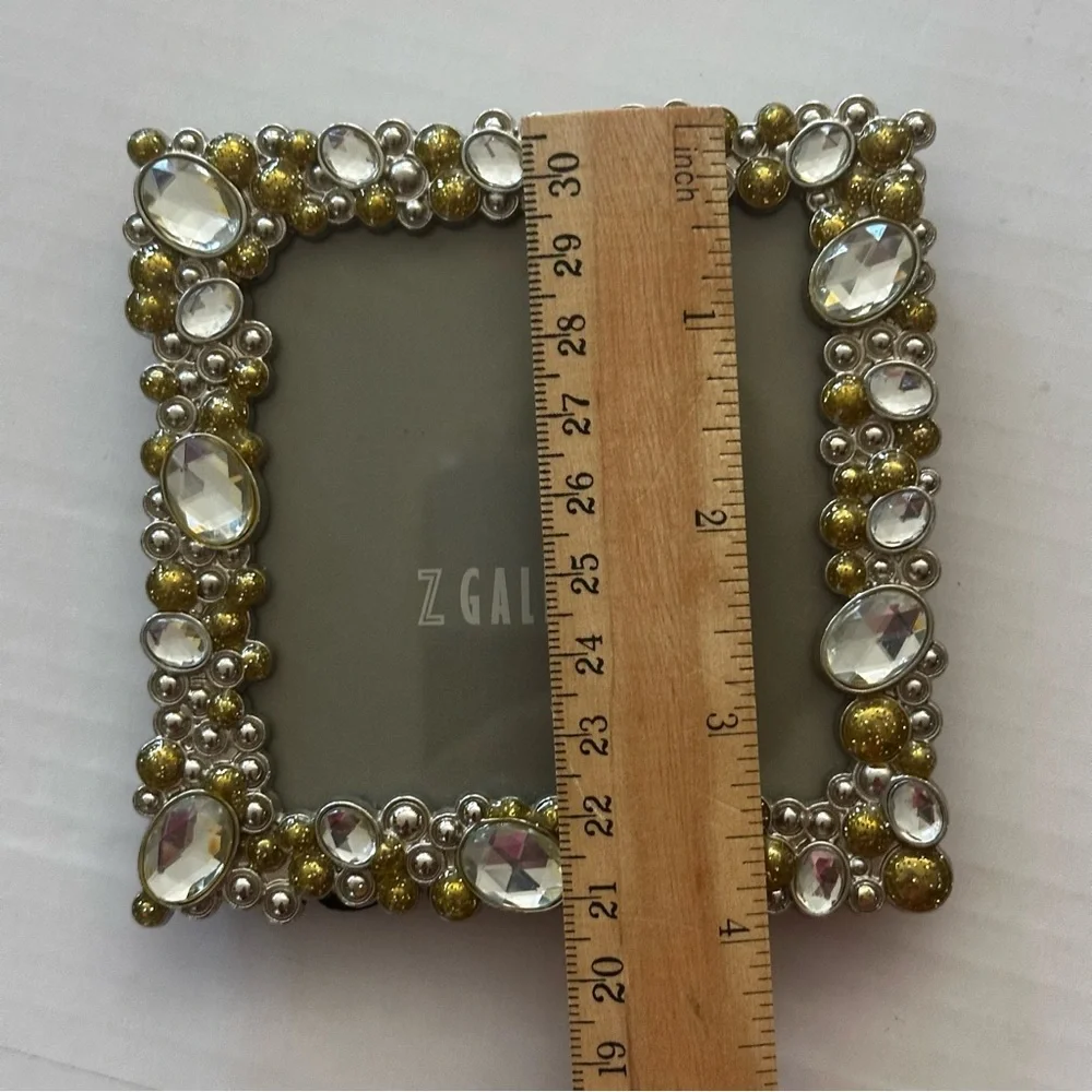Z Gallerie Jewel-Embellished Frame in Silver and Gold - Picture 6 of 6